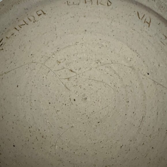 Melinda Ward VA 2001 Handmade Pottery 10in Chip and Dip Platter Glazed Stoneware - Picture 11 of 12